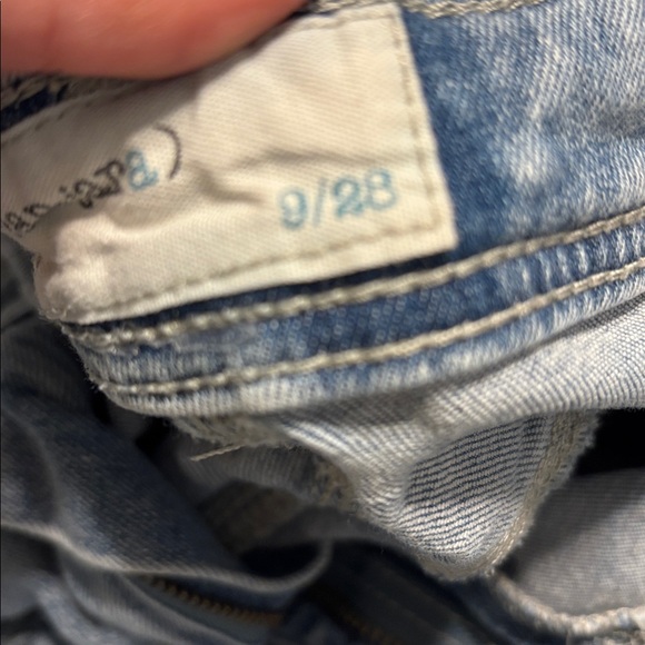 Ban-Jara Shorts Womens 9/28 Blue Roll Cuff Distressed - Picture 3 of 3